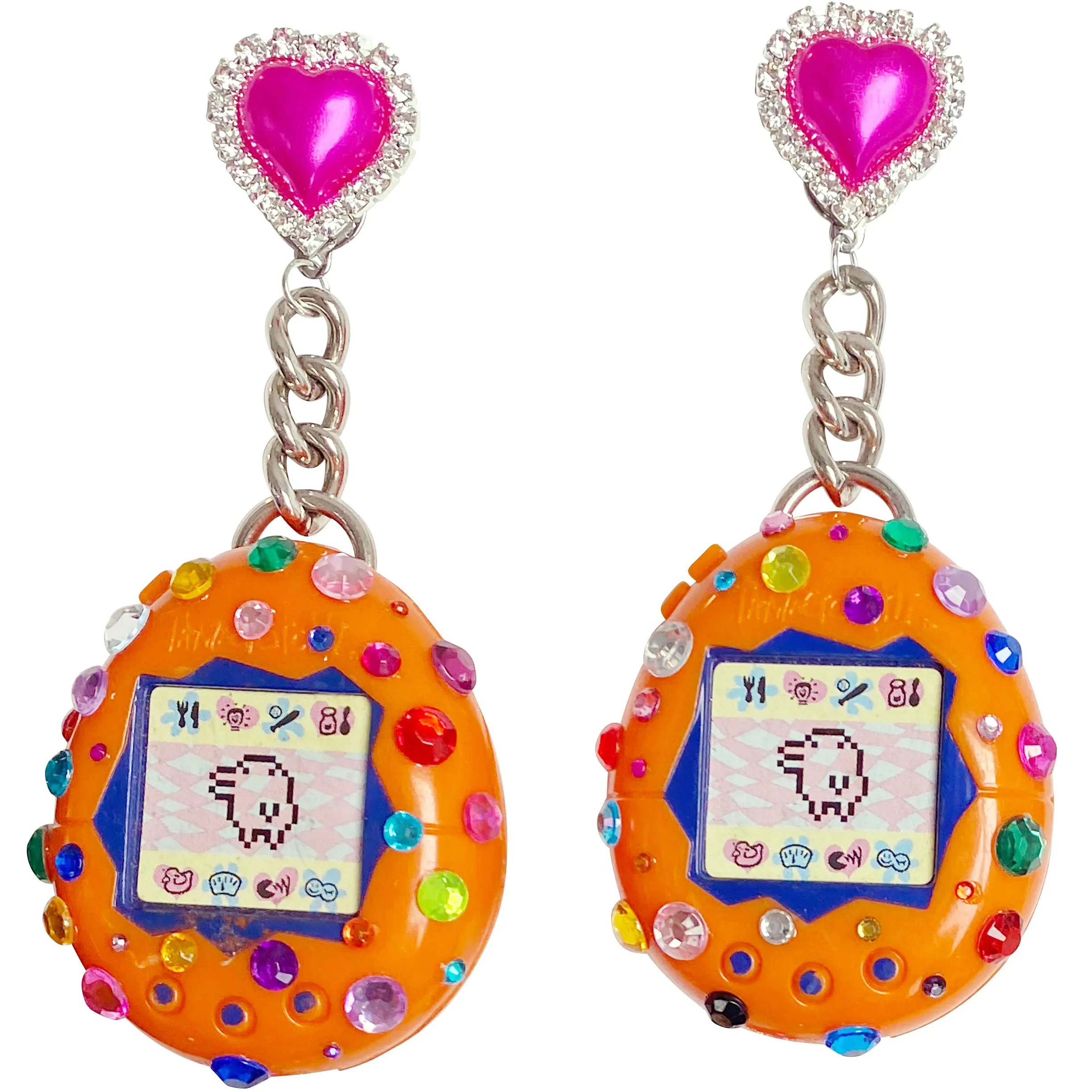 1997 Vintage Tamagotchi Charm Earrings