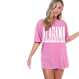 Alabama Oversized Short Sleeve T-Shirt