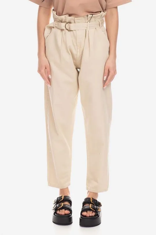 Alpha Industries cotton trousers beige color