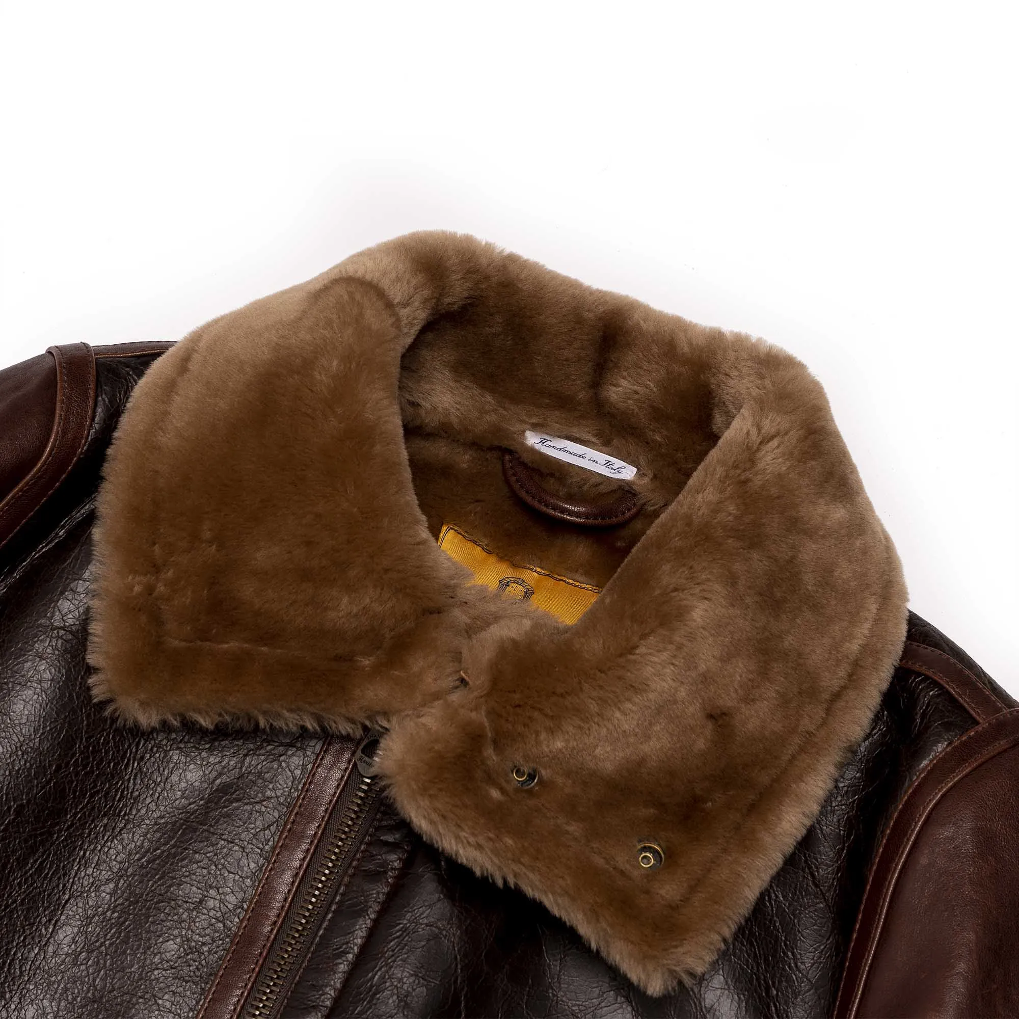 “Aviatore” B-3 Seal Brown Shearling Jacket - Shangri-la Heritage