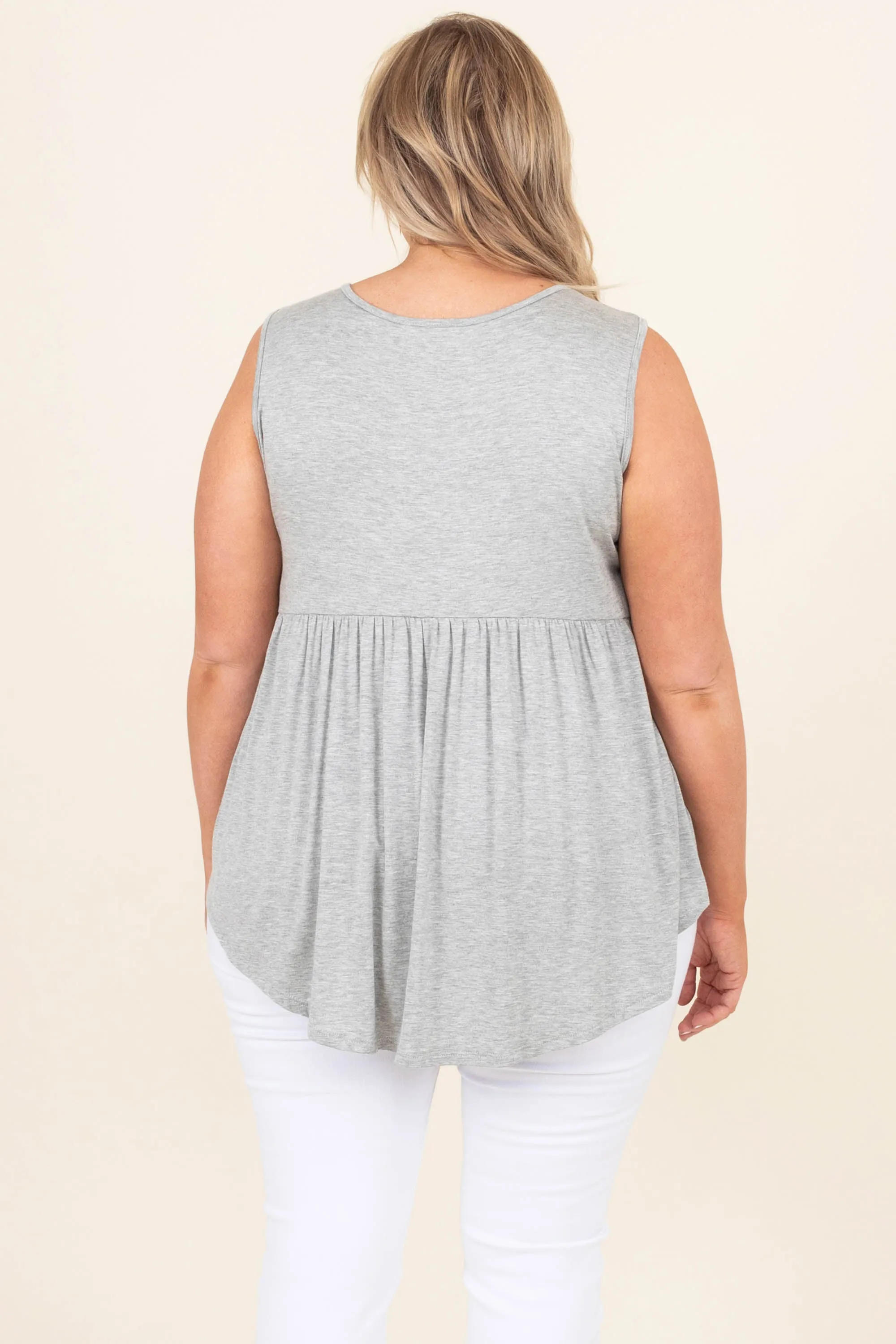 Be Specific Top, Heather Gray