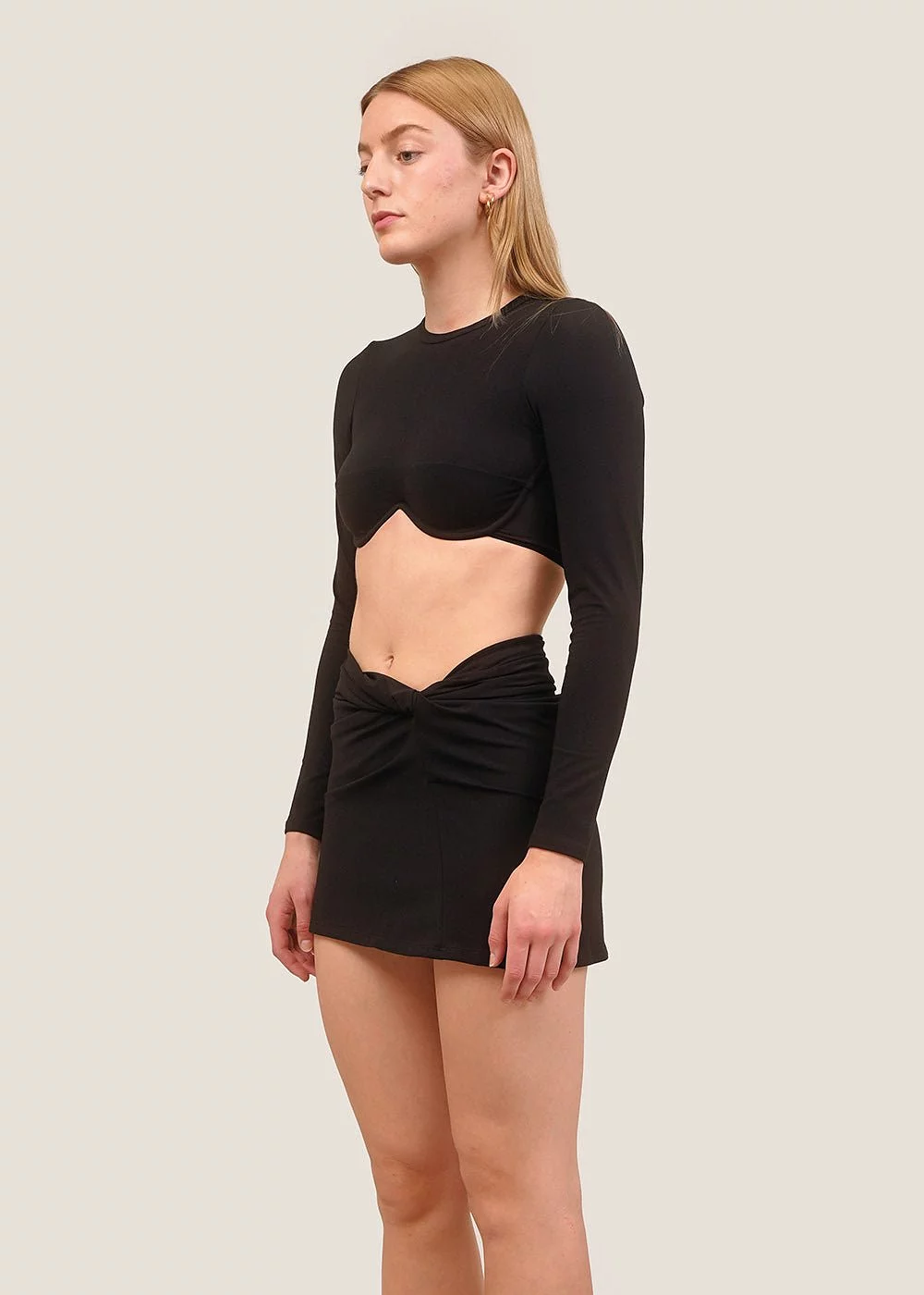 Black Maia Mini Skirt