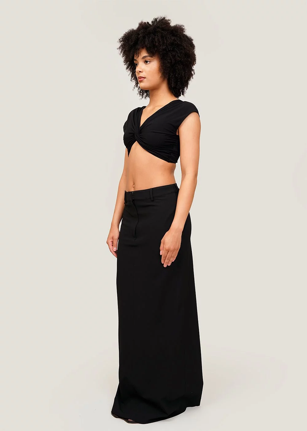 Black Minter Maxi Skirt