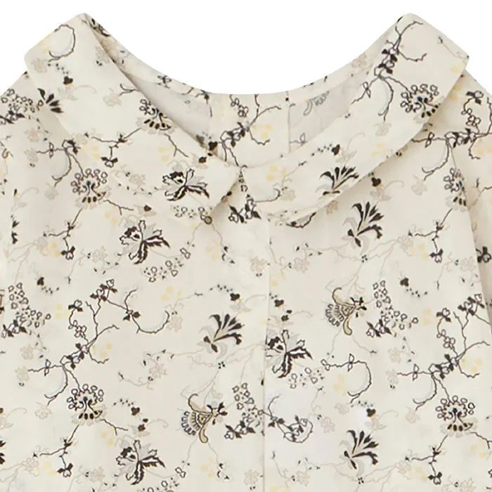 Bonpoint Baby Florent Blouse Ecru Cream Foral