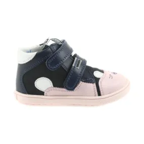 Booties children's shoes Velcro rabbit Bartek 11702 white navy blue pink