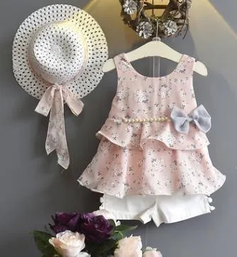 Bowtique Floral and Pearls Set - Priority Shipping