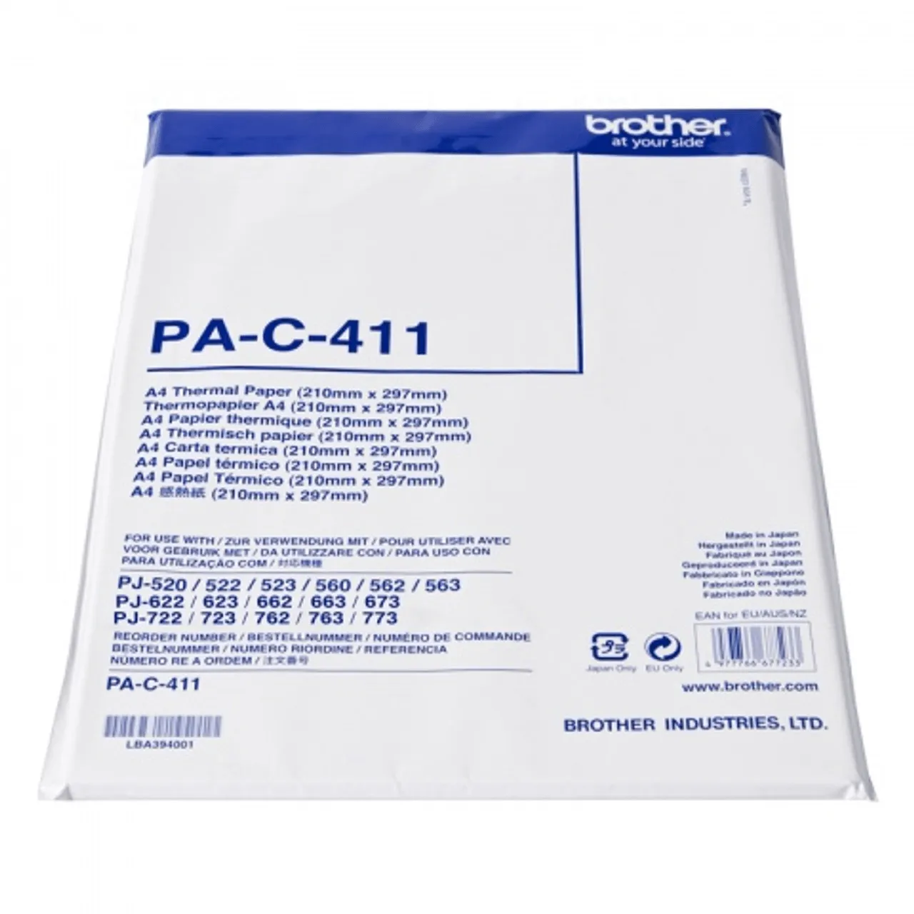 Brother PA-C-411 Thermal Paper A4 Pack 500 Sheets PocketJet Printers Bulk