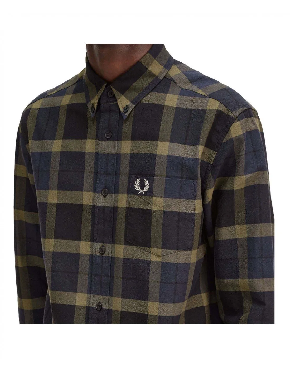 Camicia Fred Perry uomo M657347Q55 blu scuro