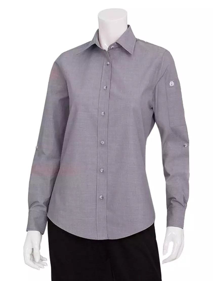 Chef Works Women's Chambray Dress Shirt