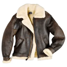 Cockpit USA Men's B-3 Sheepskin Bomber Jacket