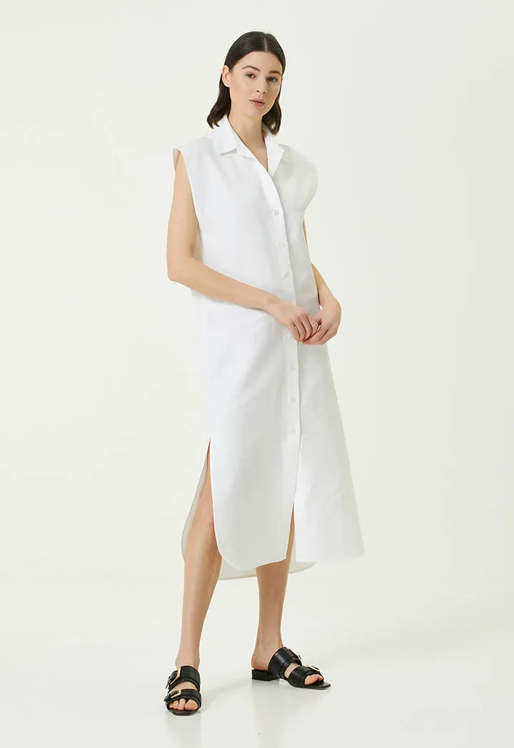 Collection Linen Shirt Dress White