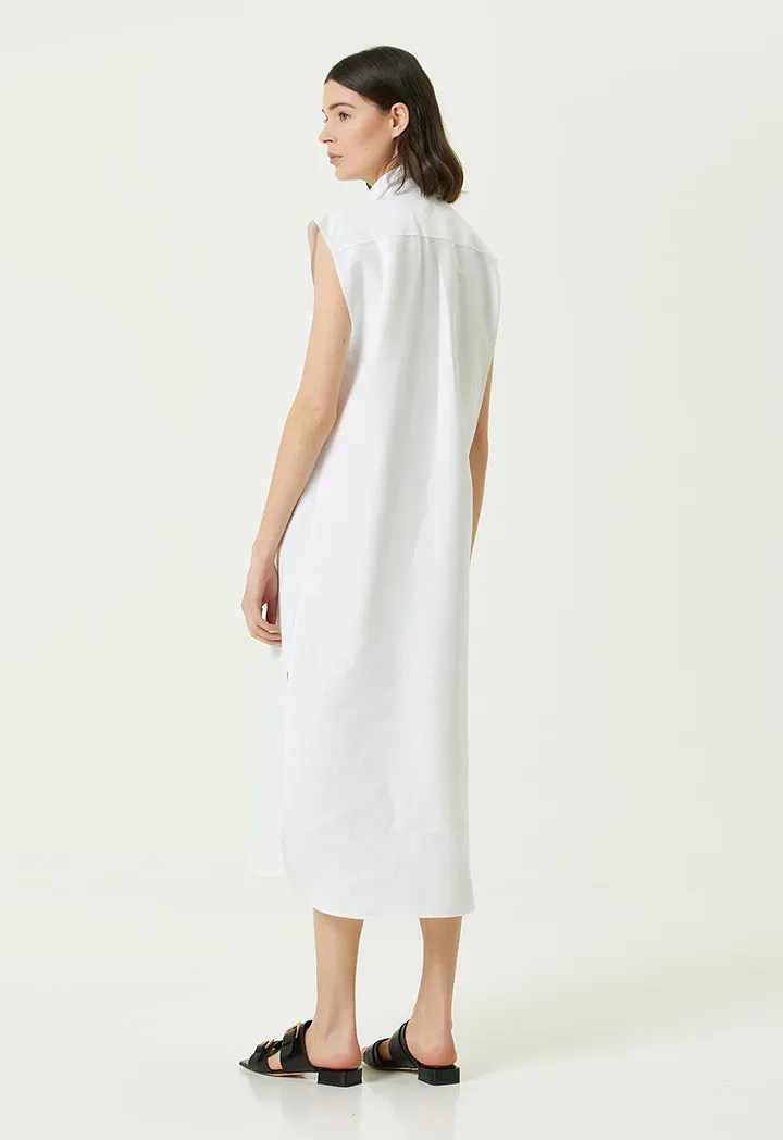 Collection Linen Shirt Dress White