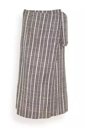 De Vera Wrap Skirt in Kesh Stripe