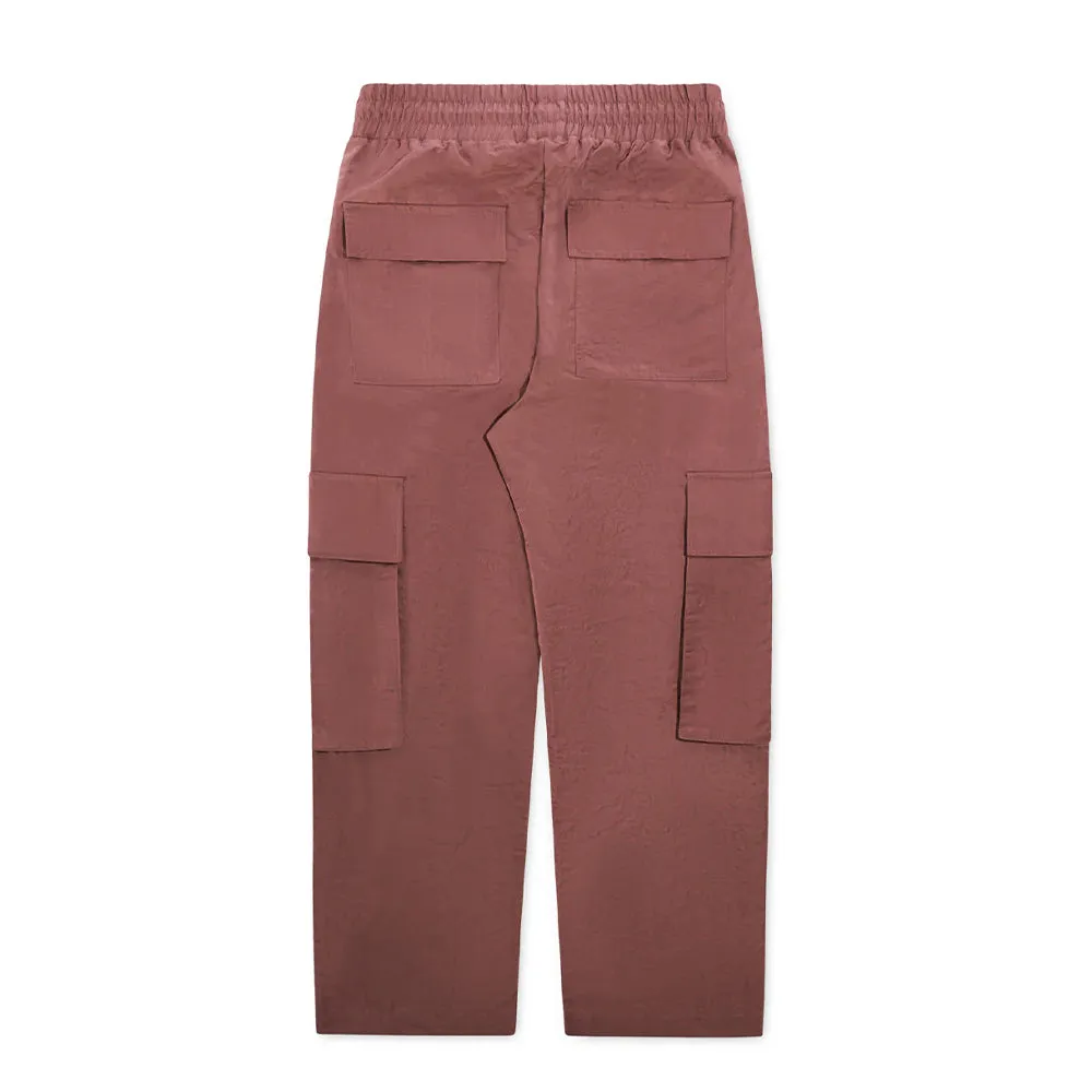 Diet Starts Monday Nylon Cargo Pants - Dusty Rose