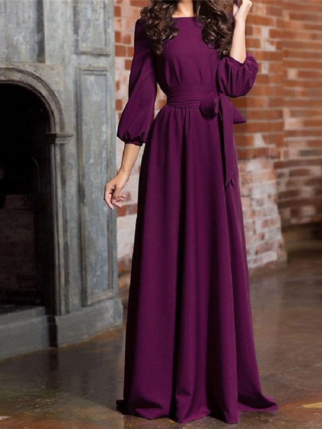 Elegant Long Sleeve Formal Party Dress in Multiple Colors and Sizes