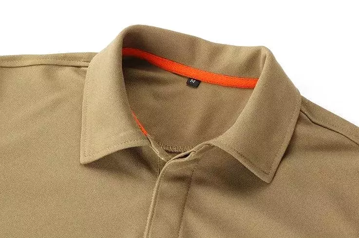 Embroidered Badge Men Polo Shirt