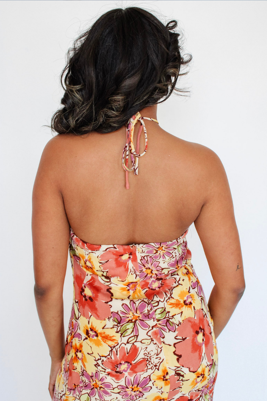 Endless Sunrise Halter Dress