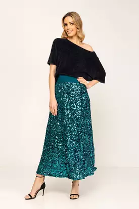 FABULOSA MIDI SKIRT TURQUOISE