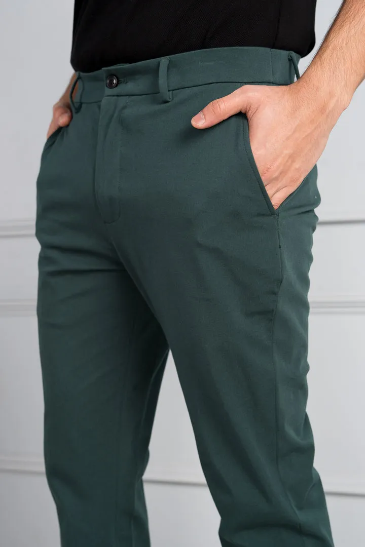 Forest Green Stretch Chinos