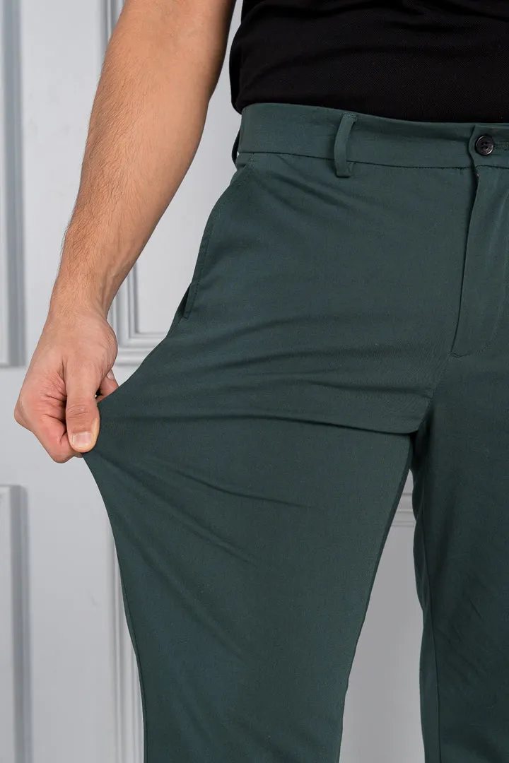 Forest Green Stretch Chinos