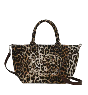 GANNI Leopard Small Easy Shopper