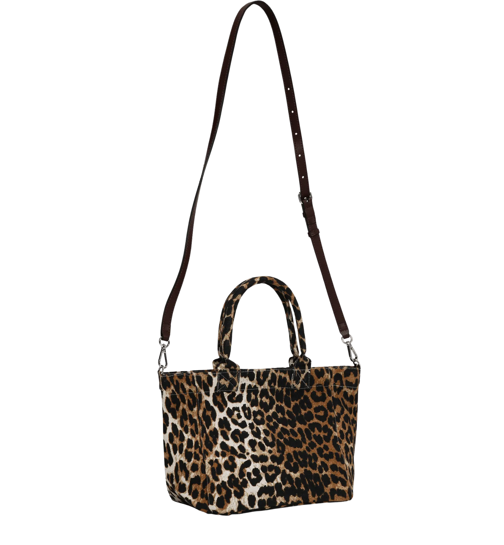 GANNI Leopard Small Easy Shopper