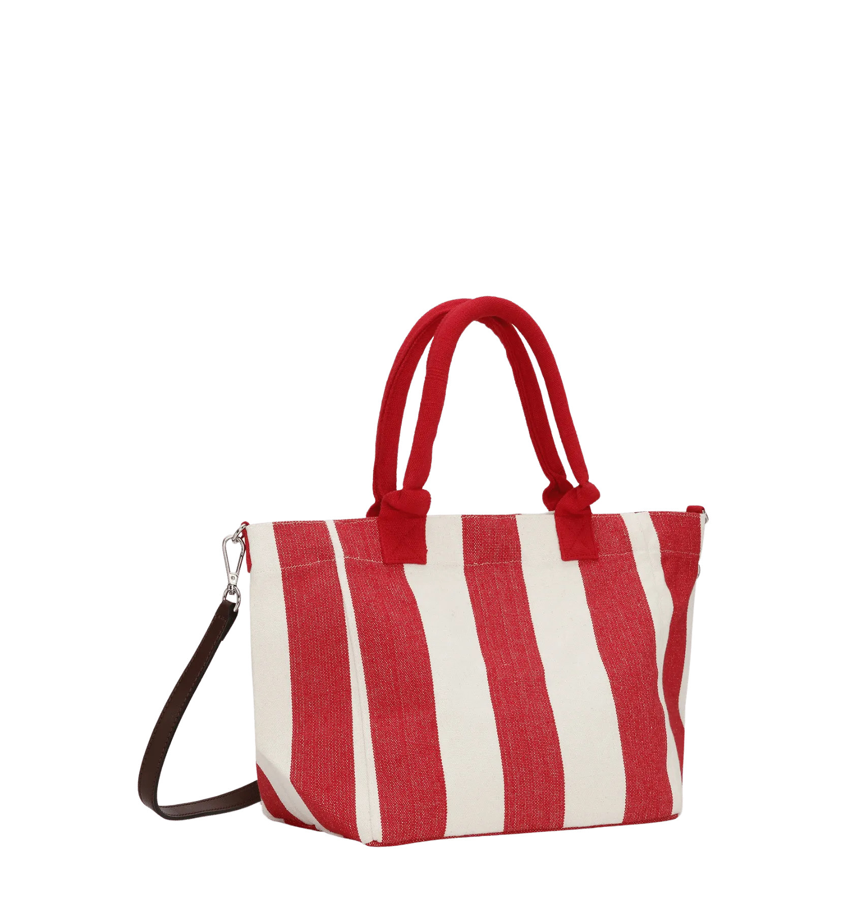 GANNI Red Stripes Small Easy Shopper