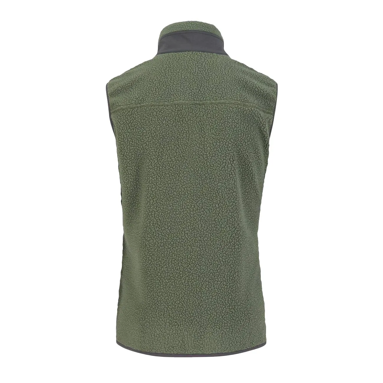 GILET 80'S PILE Uomo Thyme Black Sand