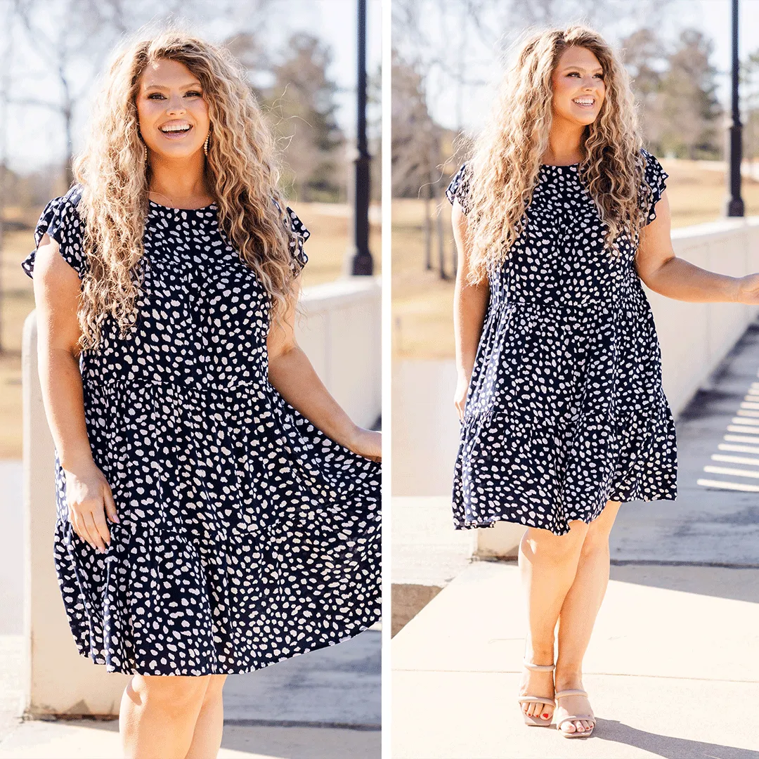 Hope On The Horizon Dress, Navy