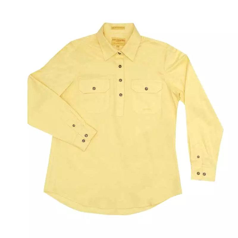 Just Country Jahna 1/2 Button Shirt Women's Butter