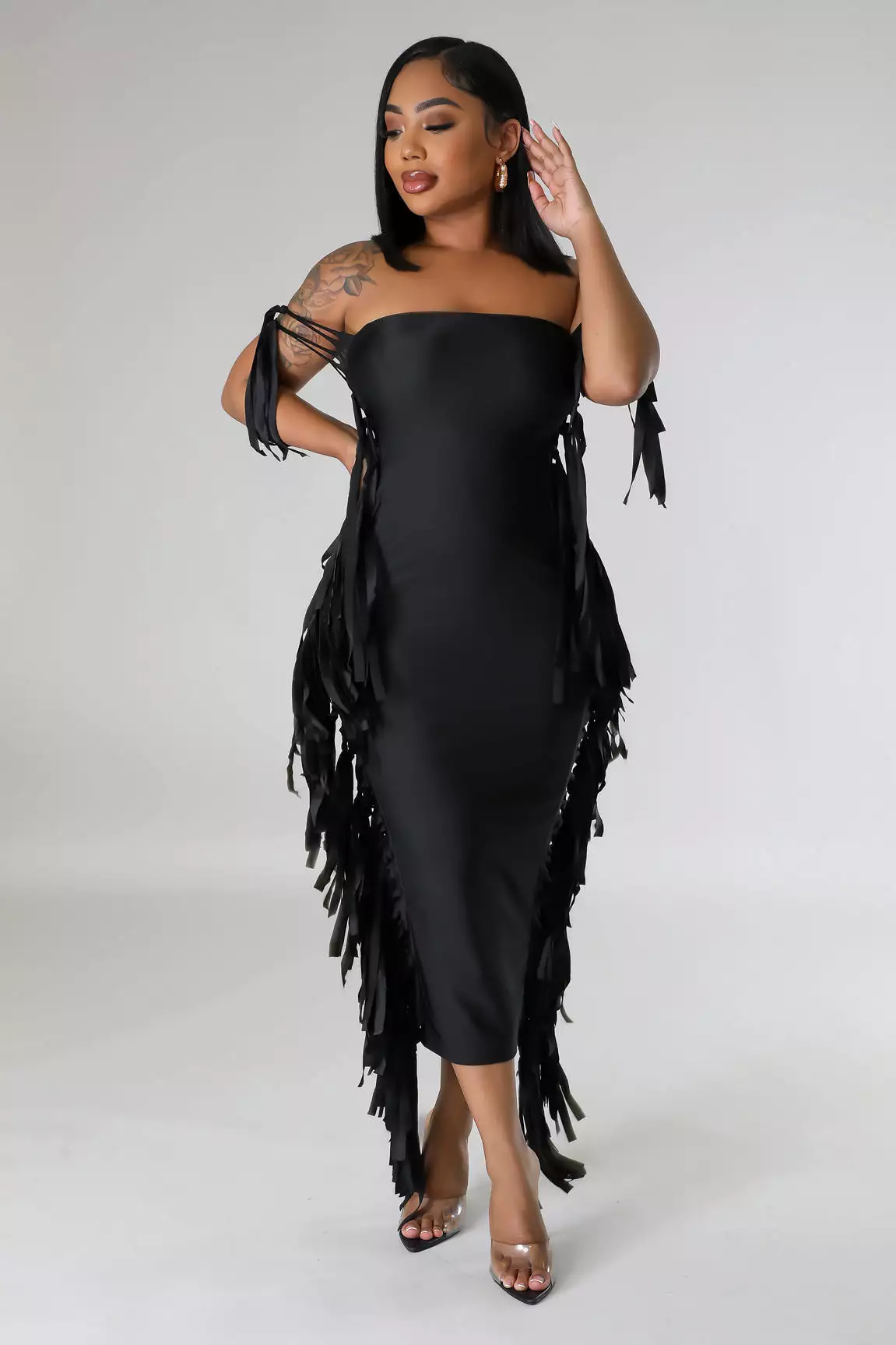 Keep It Secret Fringe Dress