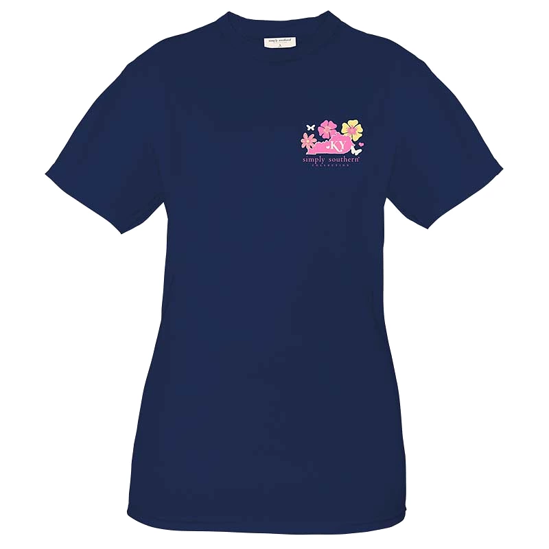 Kentucky Flowers Short Sleeve T-Shirt