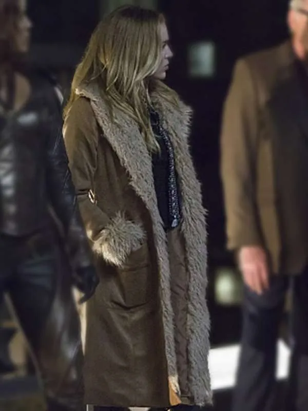 Legends of Tomorrow Caity Lotz Fur Collar Cotton Coat - New American Jackets