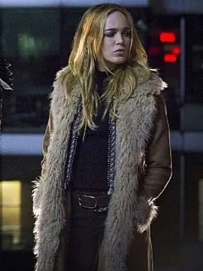 Legends of Tomorrow Caity Lotz Fur Collar Cotton Coat - New American Jackets