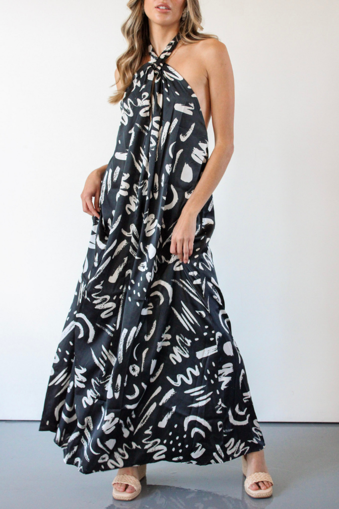 Leigh Halter Maxi Dress