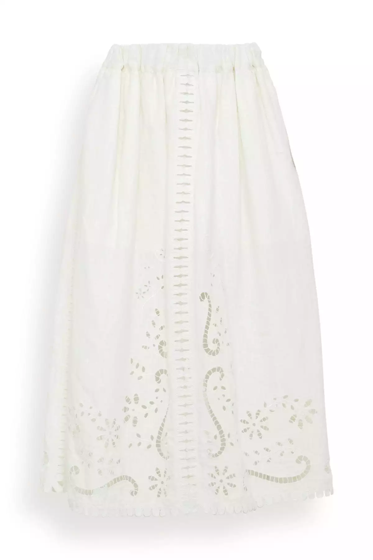 Liat Embroidery Skirt in White