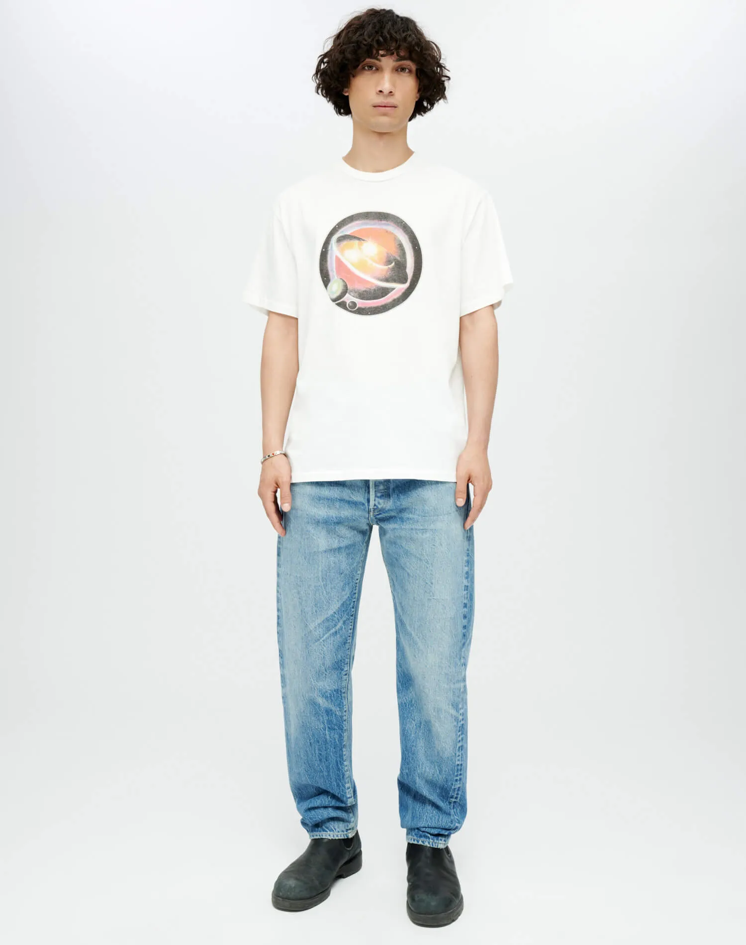 Loose Galaxy Tee - Old White