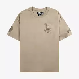 Los Angeles Dodgers Neutral Mens Short Sleeve Shirt (Beige)