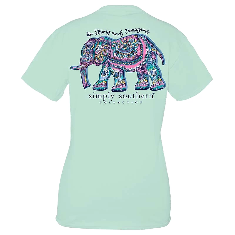 Mandala Elephant Short Sleeve T-Shirt