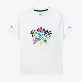 MAPF1 Las Vegas Garage Crew Mens Short Sleeve Shirt (White/Green)