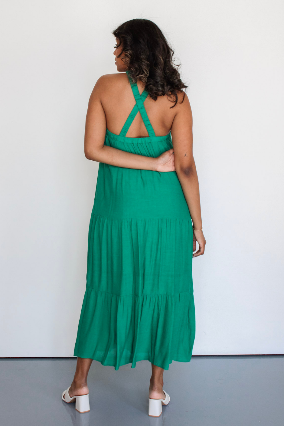 On Vacay Maxi Dress in Green