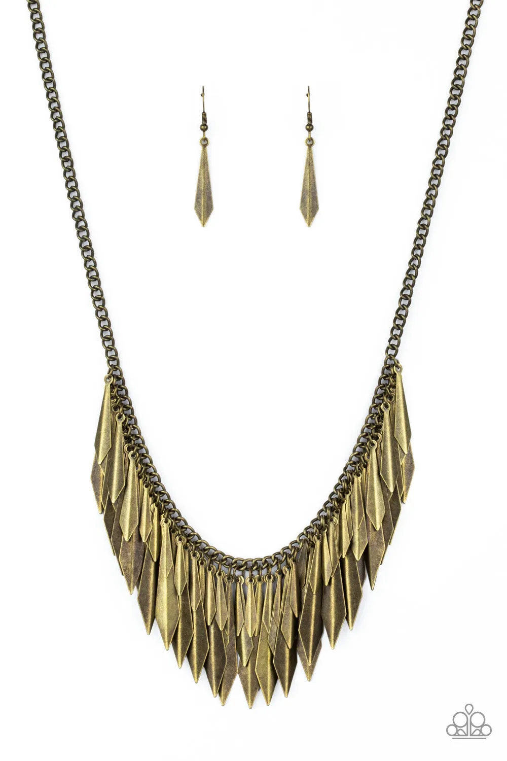 Paparazzi Accessories - The Thrill Seeker - Brass Necklace