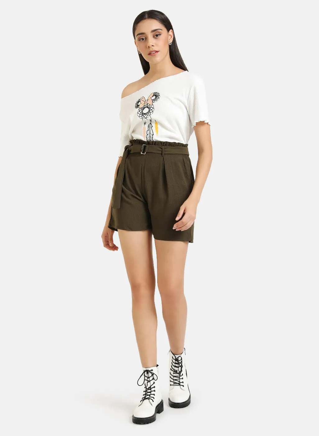 Paper Bag Waist Shorts