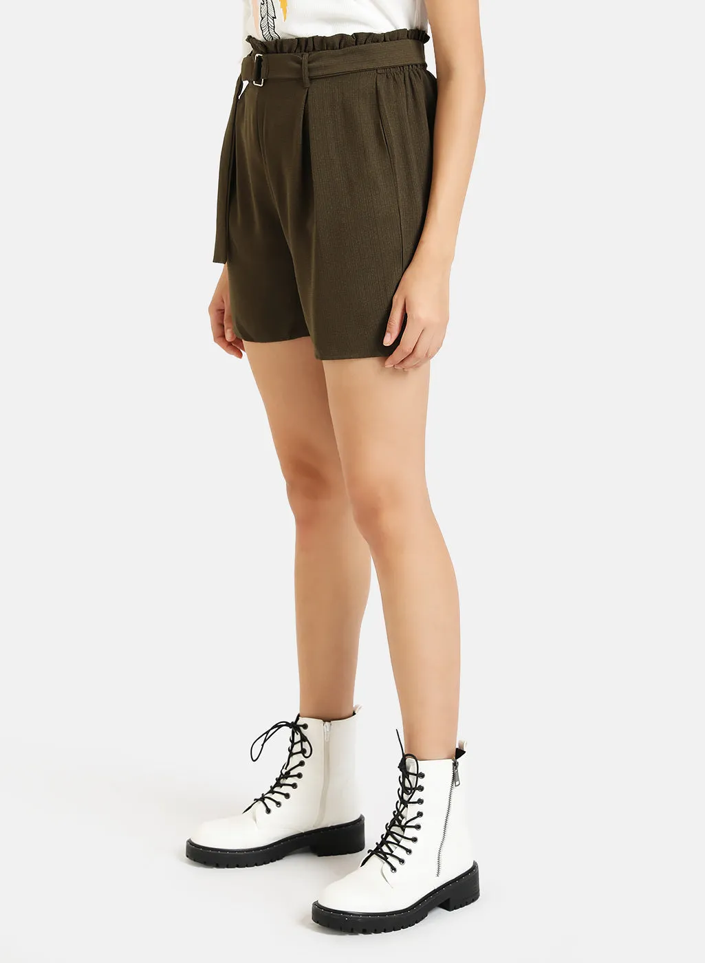 Paper Bag Waist Shorts