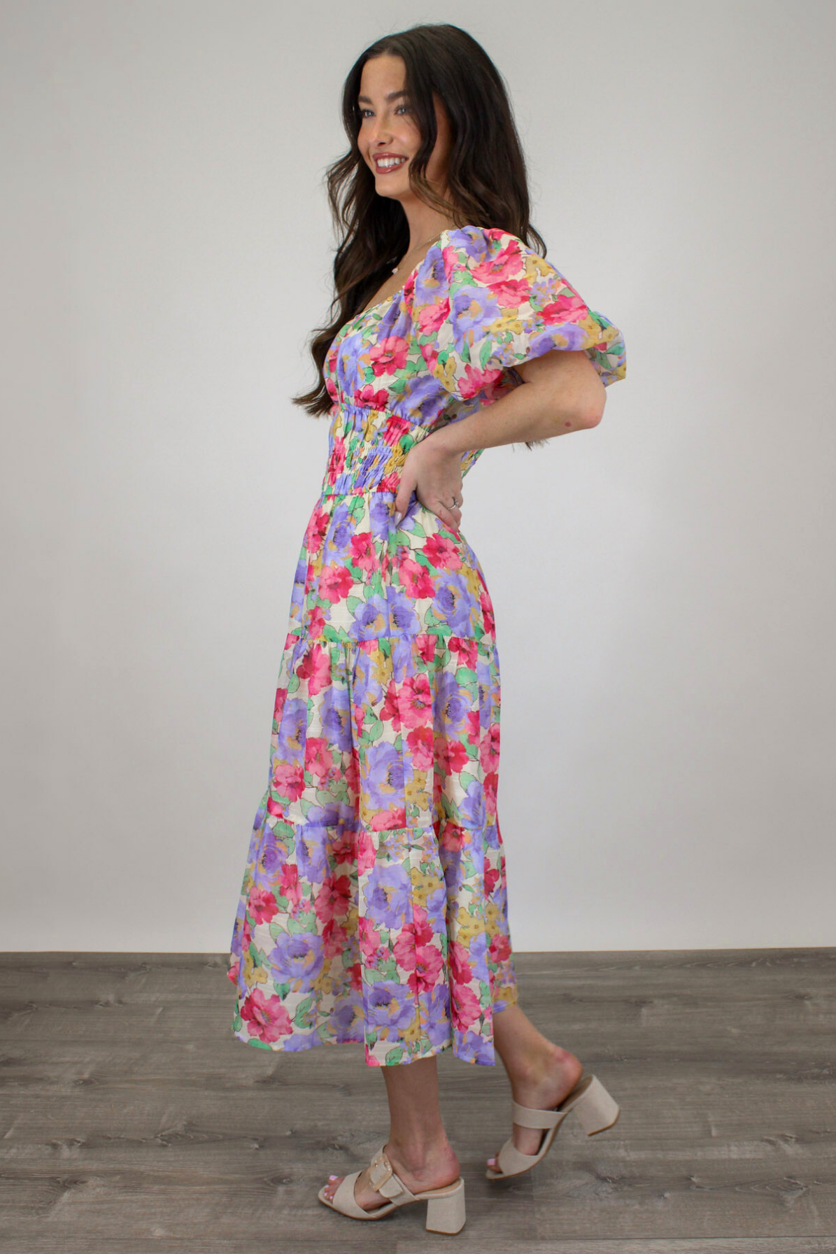 Peony Dreams Midi Dress