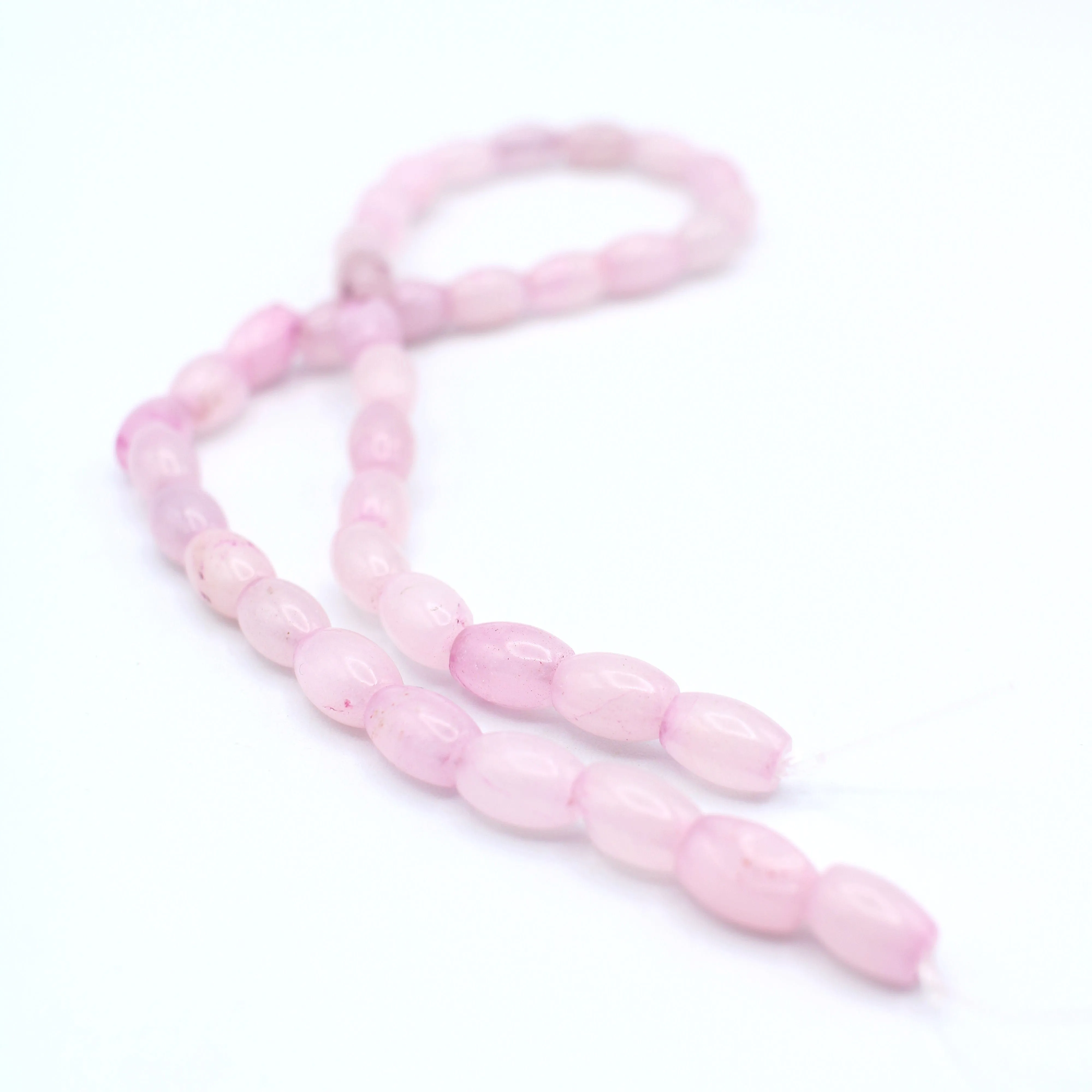 Pink Dyed Quartz Bead Strands