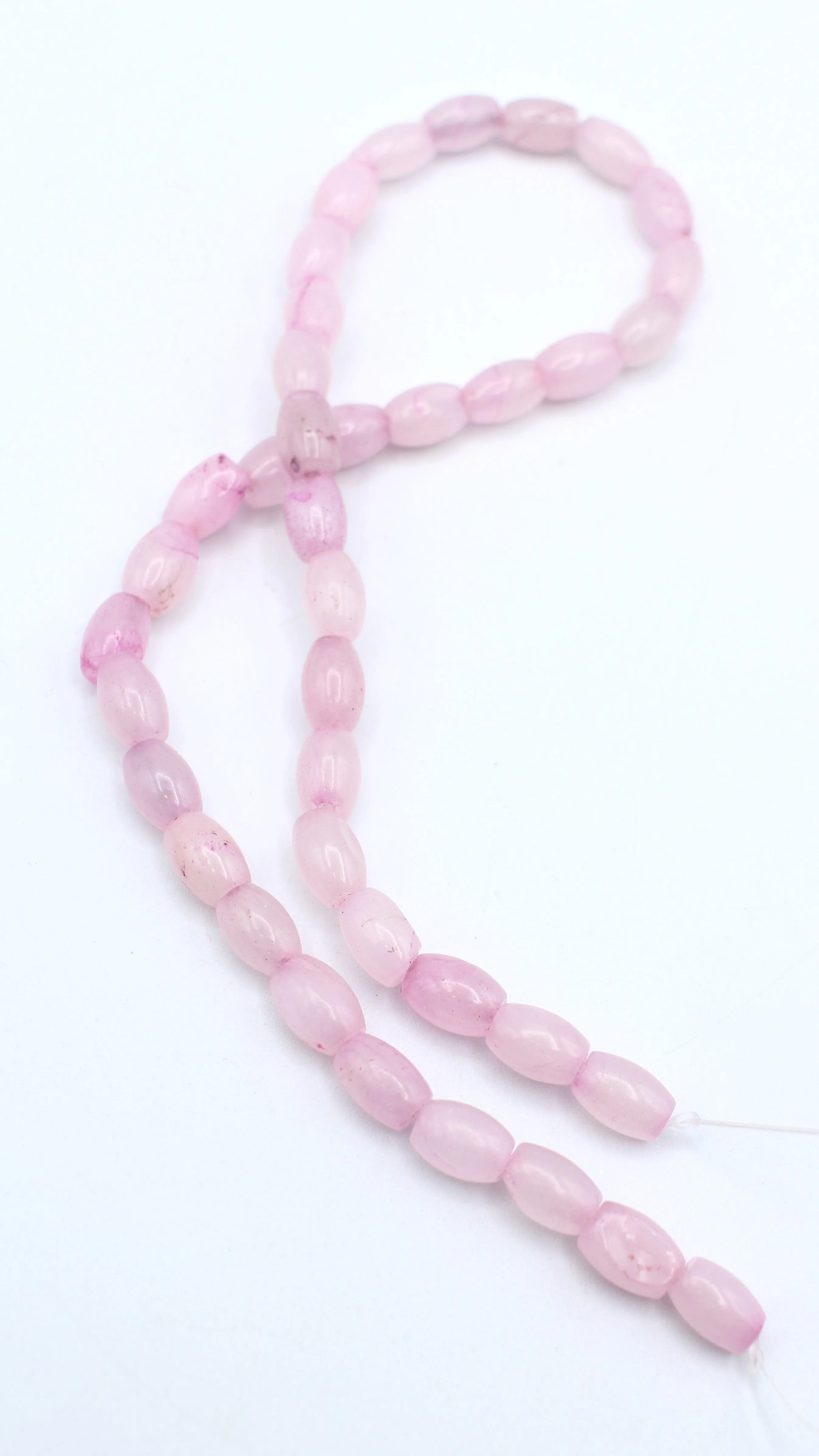 Pink Dyed Quartz Bead Strands