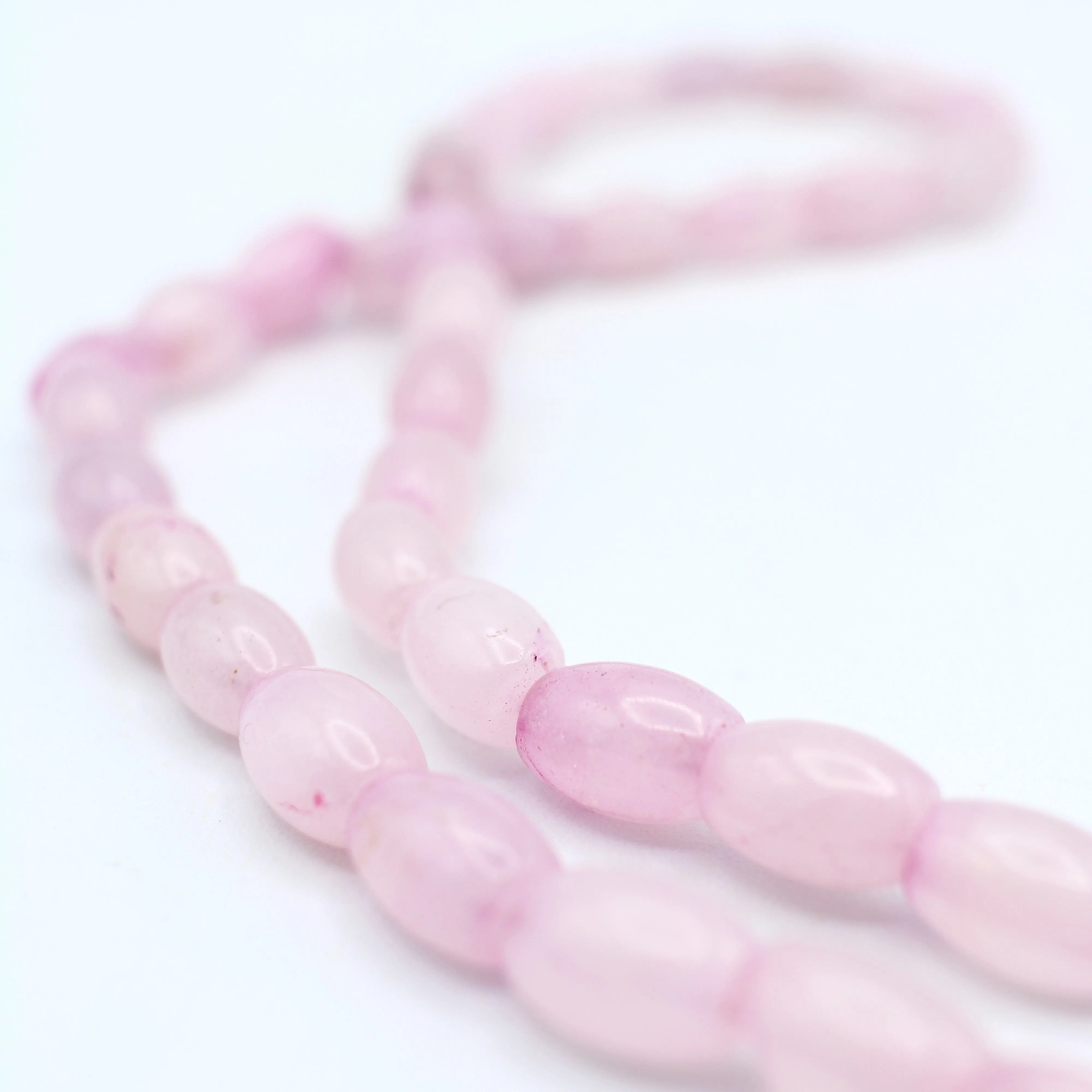 Pink Dyed Quartz Bead Strands