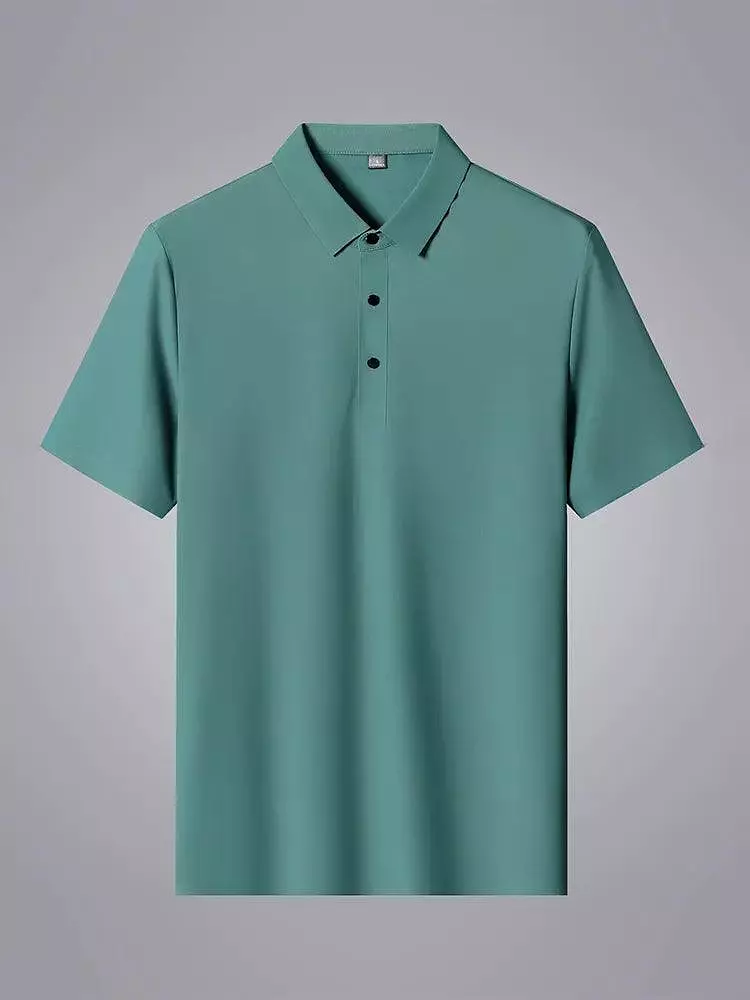 Plain Short Sleeve Men Polo Shirt