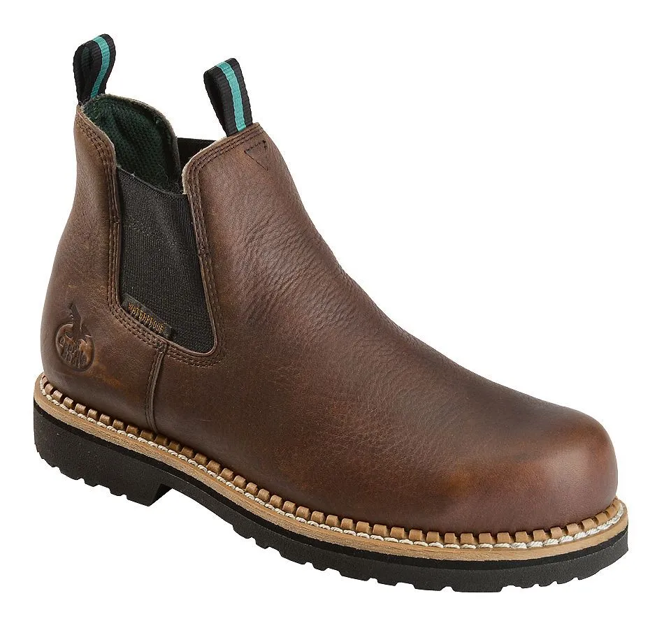 Product Name:  Georgia Boot Men's Romeo Waterproof Slip-On Work Shoes - Steel Toe